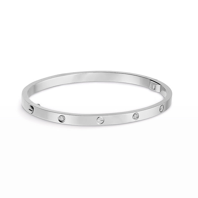 [：Polaidi Jewelry]LOVE BRACELET 3.65MM 6 DIAMONDS