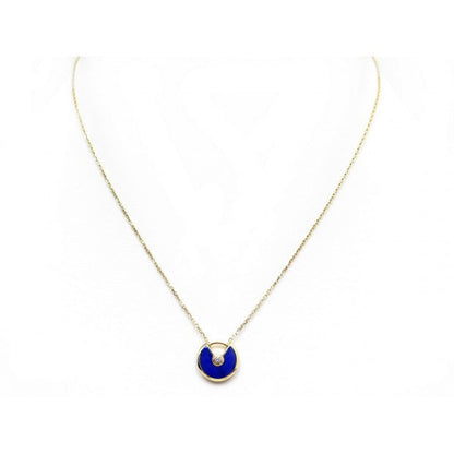 [Polaidi Jewelry]AMULETTE ROSE GOLD AGATE NECKLACE