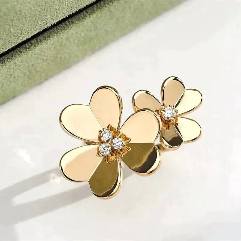 [:Polaidi Jewelry]クローバーコモスゴールドダイヤモンドリング