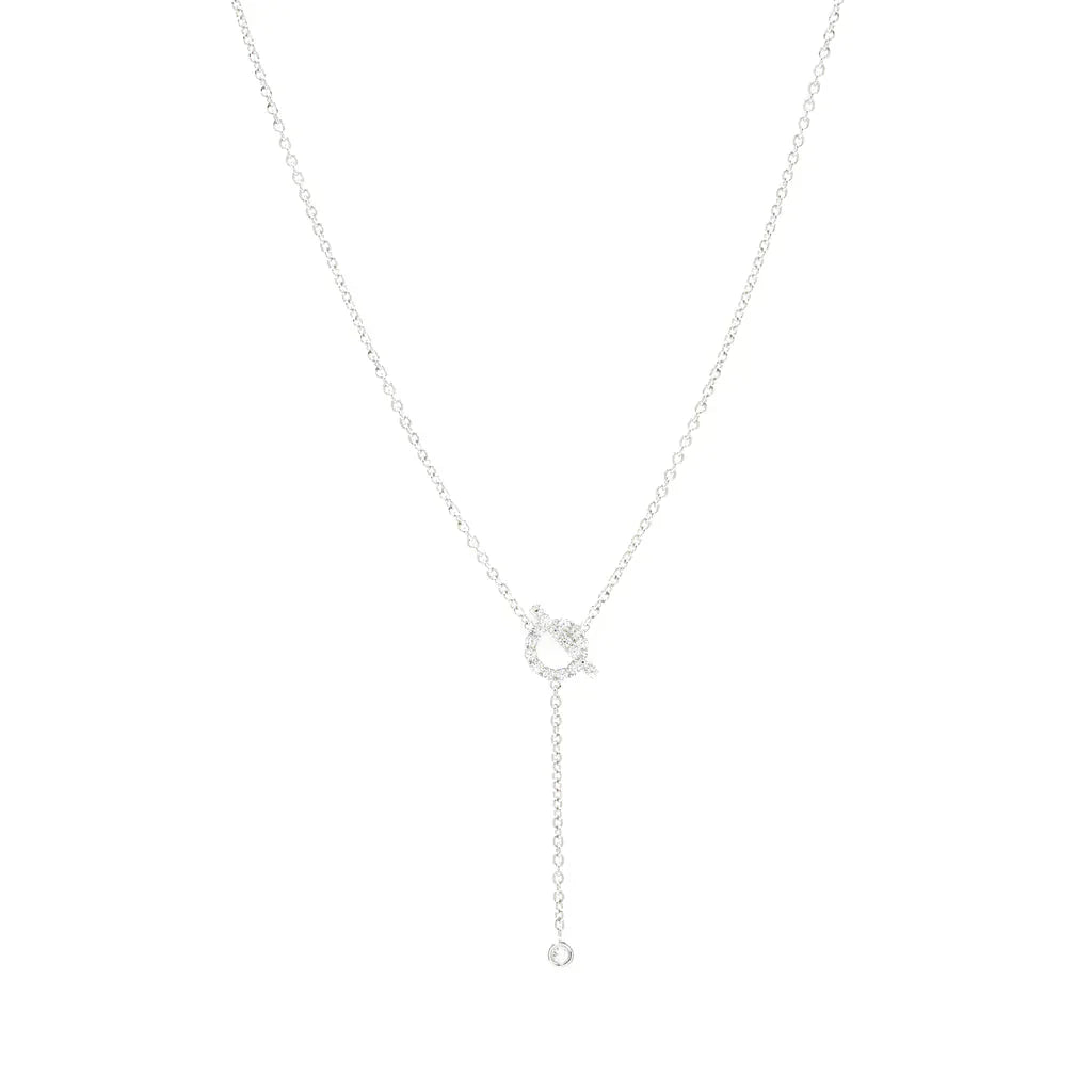 [Polaidi Jewelry]FINESSE SILVER DIAMOND NECKLACE