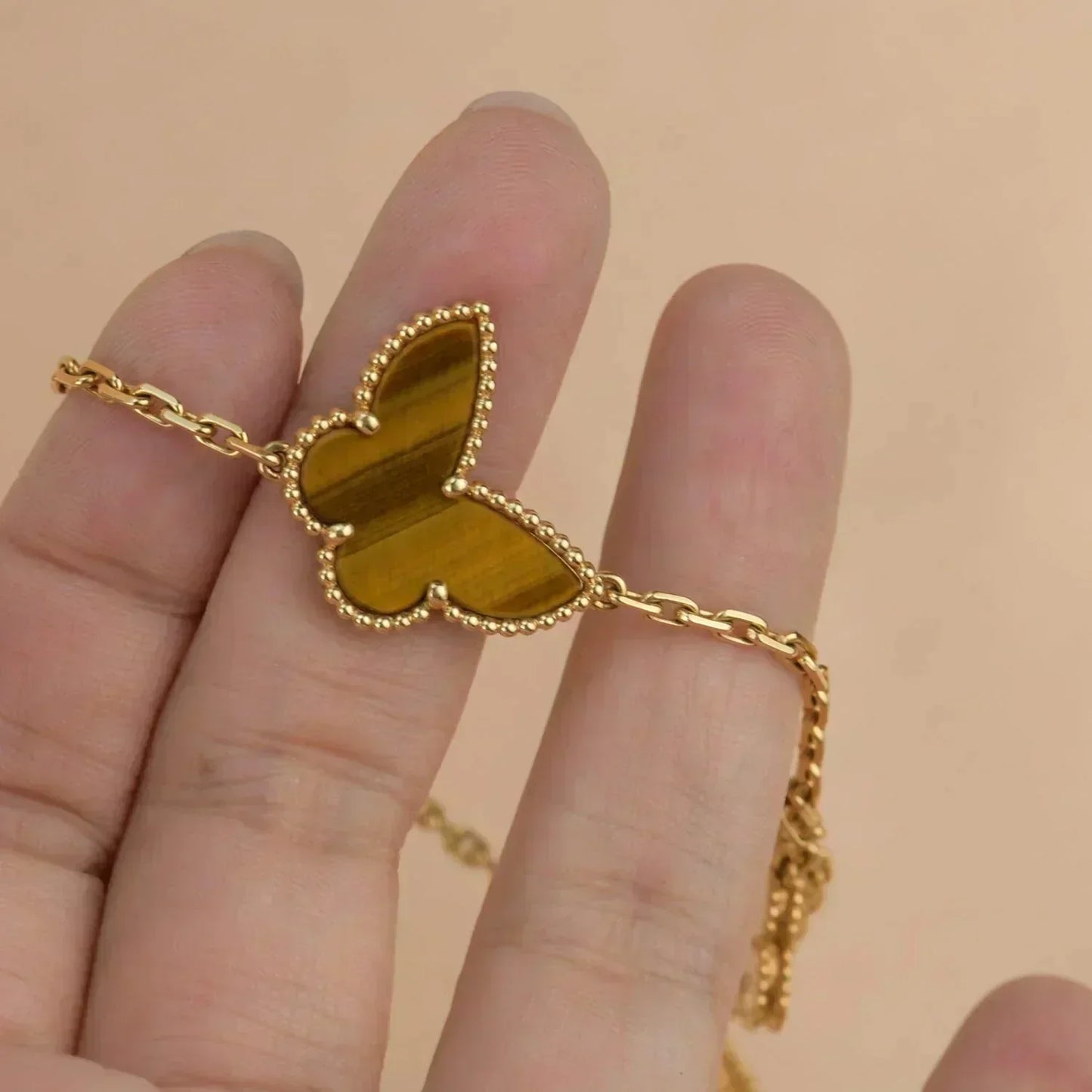 [：Polaidi Jewelry]ラッキー スプリング 5モチーフ ゴールド ブレスレット