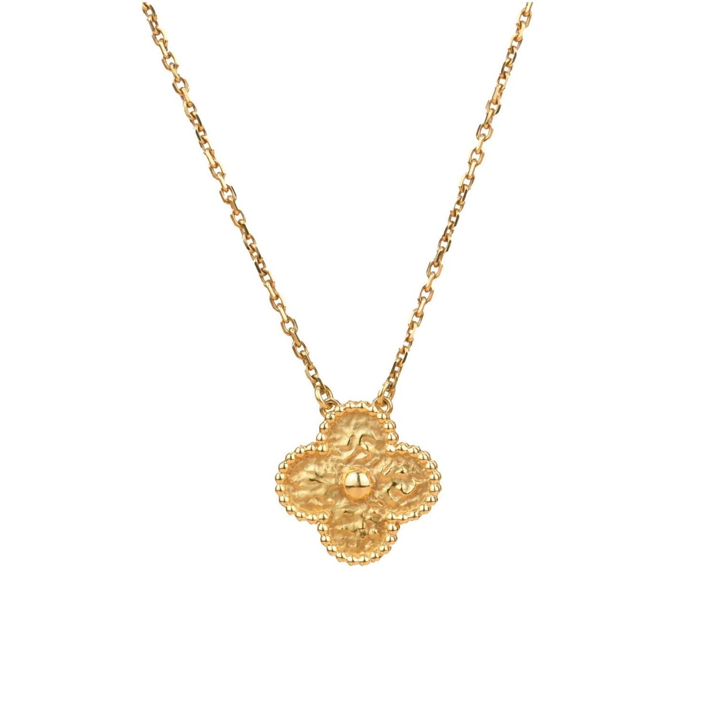 [：Polaidi Jewelry]CLOVER 15MM  BRONZING NECKLACE