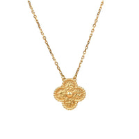 [Perlaura Jewelry ]CLOVER 15MM  BRONZING NECKLACE