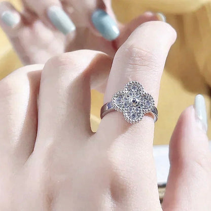 [：Polaidi Jewelry]クローバー ダイヤモンド リング