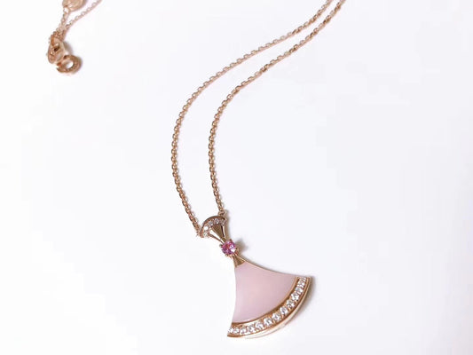 [Polaidi Jewelry]DREAM NECKLACE PINK MOP DIAMOND