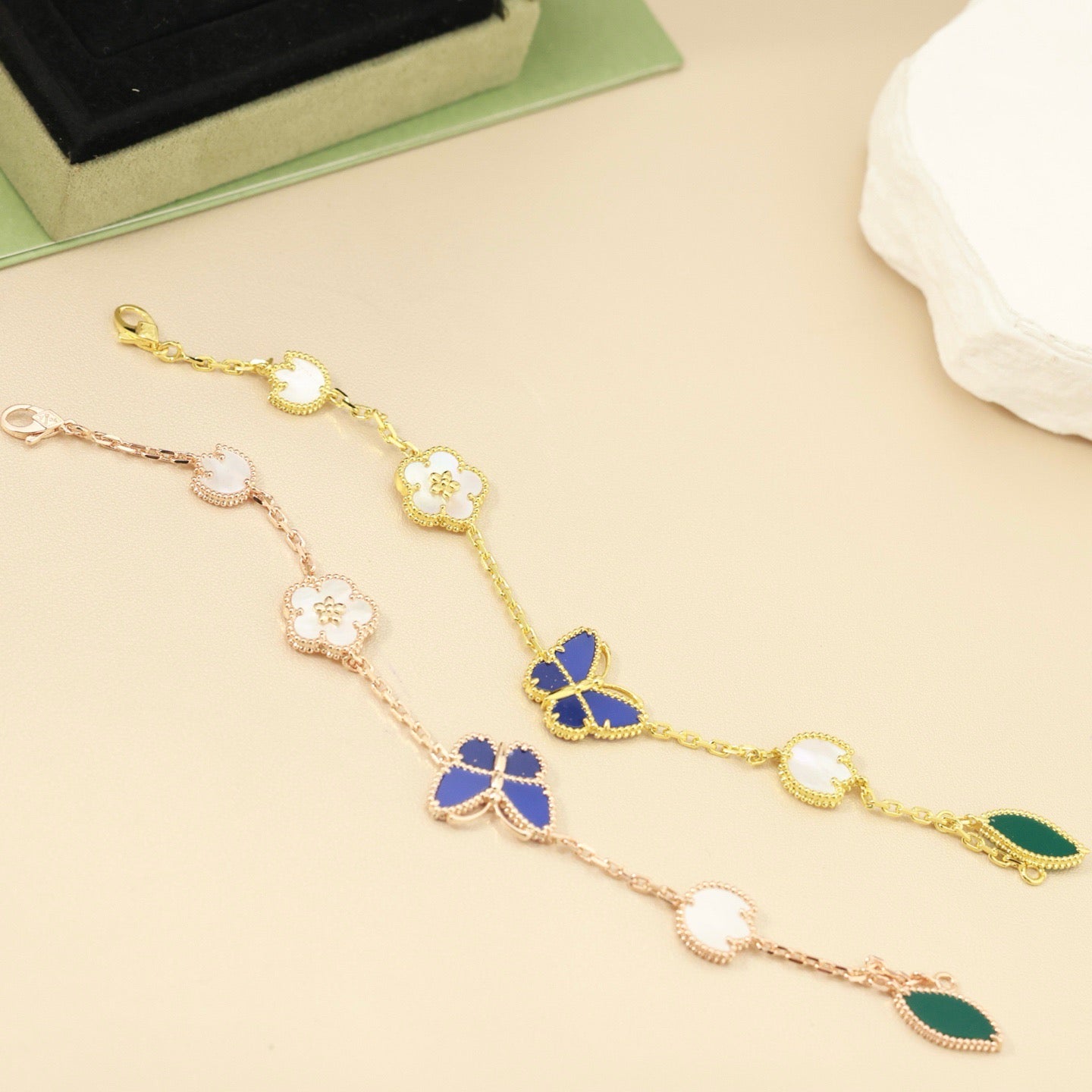 [Polaidi Jewelry]LUCKY SPRING BUTTERFLY 5 MOTIF BRACELET