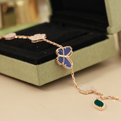 [Polaidi Jewelry]LUCKY SPRING BUTTERFLY 5 MOTIF BRACELET
