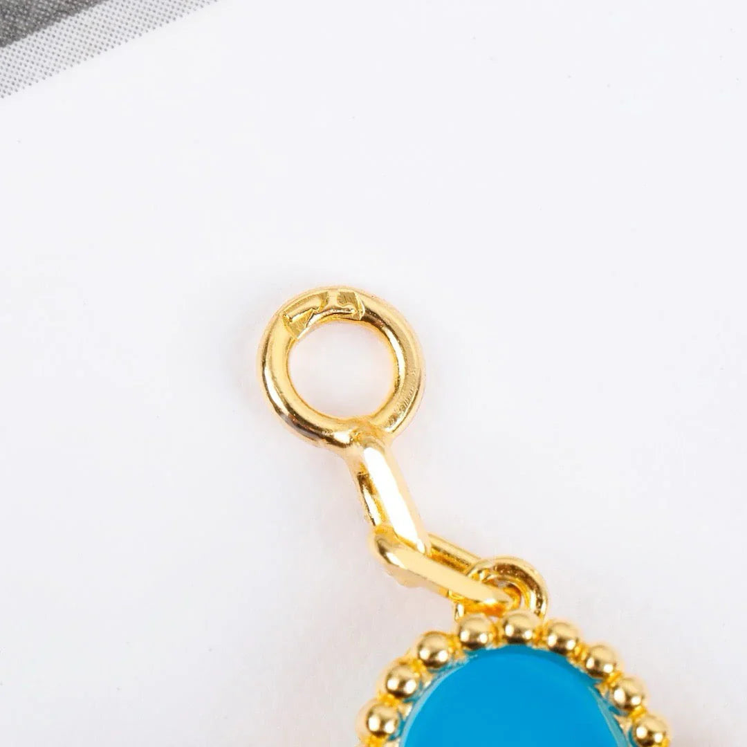 [Polaidi Jewelry] クローバー5モチーフ ターコイズブレスレットコレクション