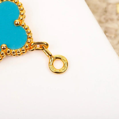 [Polaidi Jewelry] クローバー5モチーフ ターコイズブレスレットコレクション