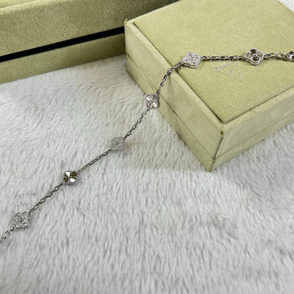 [：Polaidi Jewelry]CLOVER 6 MOTIF DIAMOND LASER BRACELET