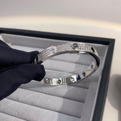 [Polaidi Jewelry]LOVE BRACELET 6.1MM DIAMOND-PAVED CERAMIC