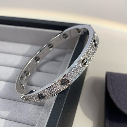 [Polaidi Jewelry]LOVE BRACELET 6.1MM DIAMOND-PAVED CERAMIC