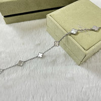 [Perlaura Jewelry ]CLOVER 6 MOTIF WHITE MOP BRACELET