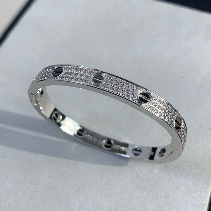 [：Polaidi Jewelry]LOVE BRACELET 6.1MM DIAMOND-PAVED CERAMIC