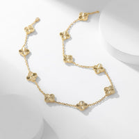 [Perlaura Jewelry ]CLOVER 10 MOTIFS LASER NECKLACE