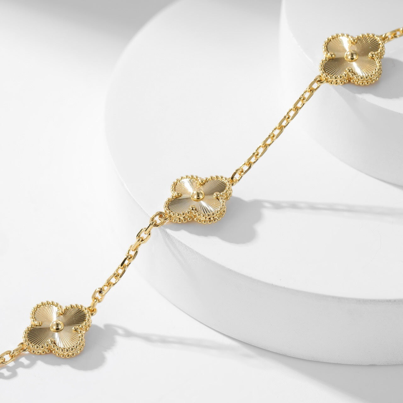 [：Polaidi Jewelry]クローバー 10モチーフ レーザーネックレス