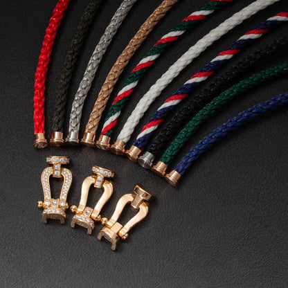 [：Polaidi Jewelry]ホースシューブレスレット（ダイヤモンドなし）ラージ シルバー