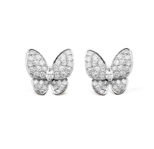 [：Polaidi Jewelry]BUTTERFLY ALL DIAMOND EARRINGS