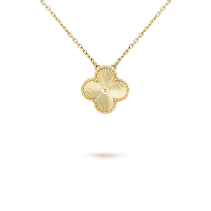 [：Polaidi Jewelry]CLOVER 15MM LASER NECKLACE