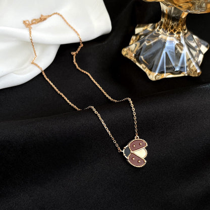 [：Polaidi Jewelry]LUCKY カーネリアン てんとう虫ネックレス