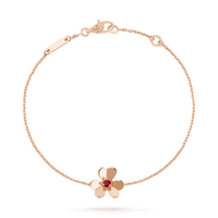 [Perlaura Jewelry ]FRIVOLE GOLD FLOWER PINK MALACHITE BRACELET