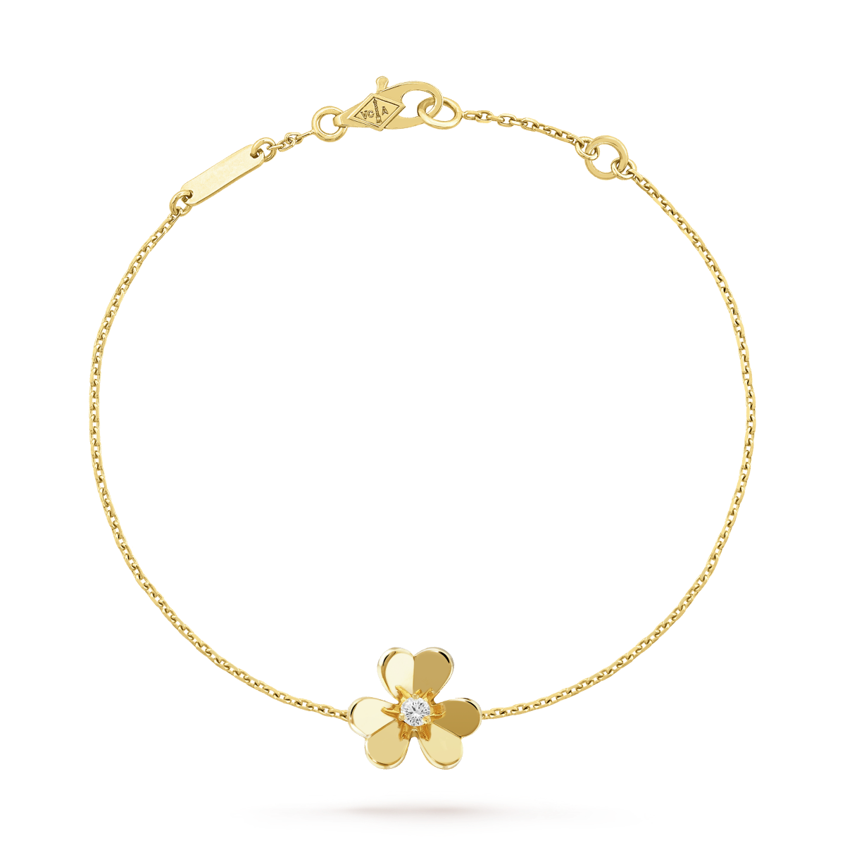 [：Polaidi Jewelry]FRIVOLE GOLD FLOWER PINK MALACHITE BRACELET