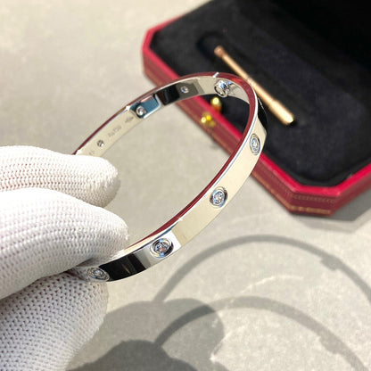 [：Polaidi Jewelry]LOVE BRACELET 6.1MM 10 DIAMONDS