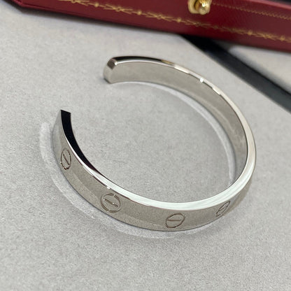 [Polaidi Jewelry]LOVE BRACELET 6.1MM 1 DIAMOND OPEN CUFF