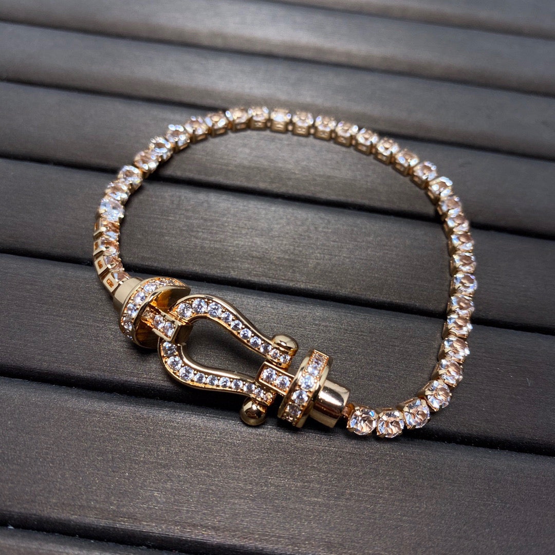 [Polaidi Jewelry]FORCE  HORSESHOE  DIAMOND TENNIS BRACELET