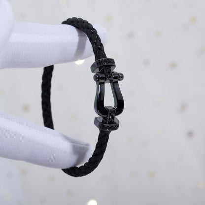 [Polaidi Jewelry]FORCE LARGE SERIES HORSESHOE BLACK SAMURAI BRACELET
