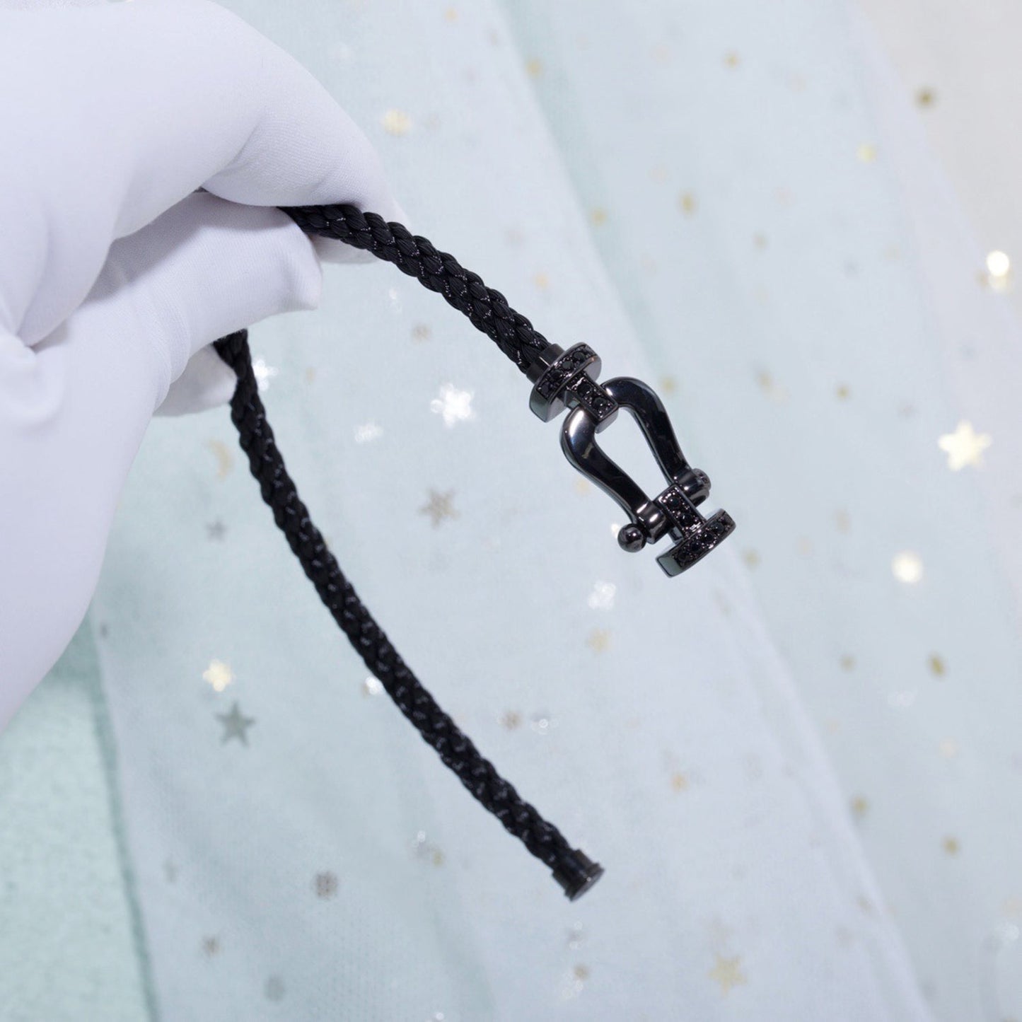 [：Polaidi Jewelry]FORCE LARGE SERIES HORSESHOE BLACK SAMURAI BRACELET