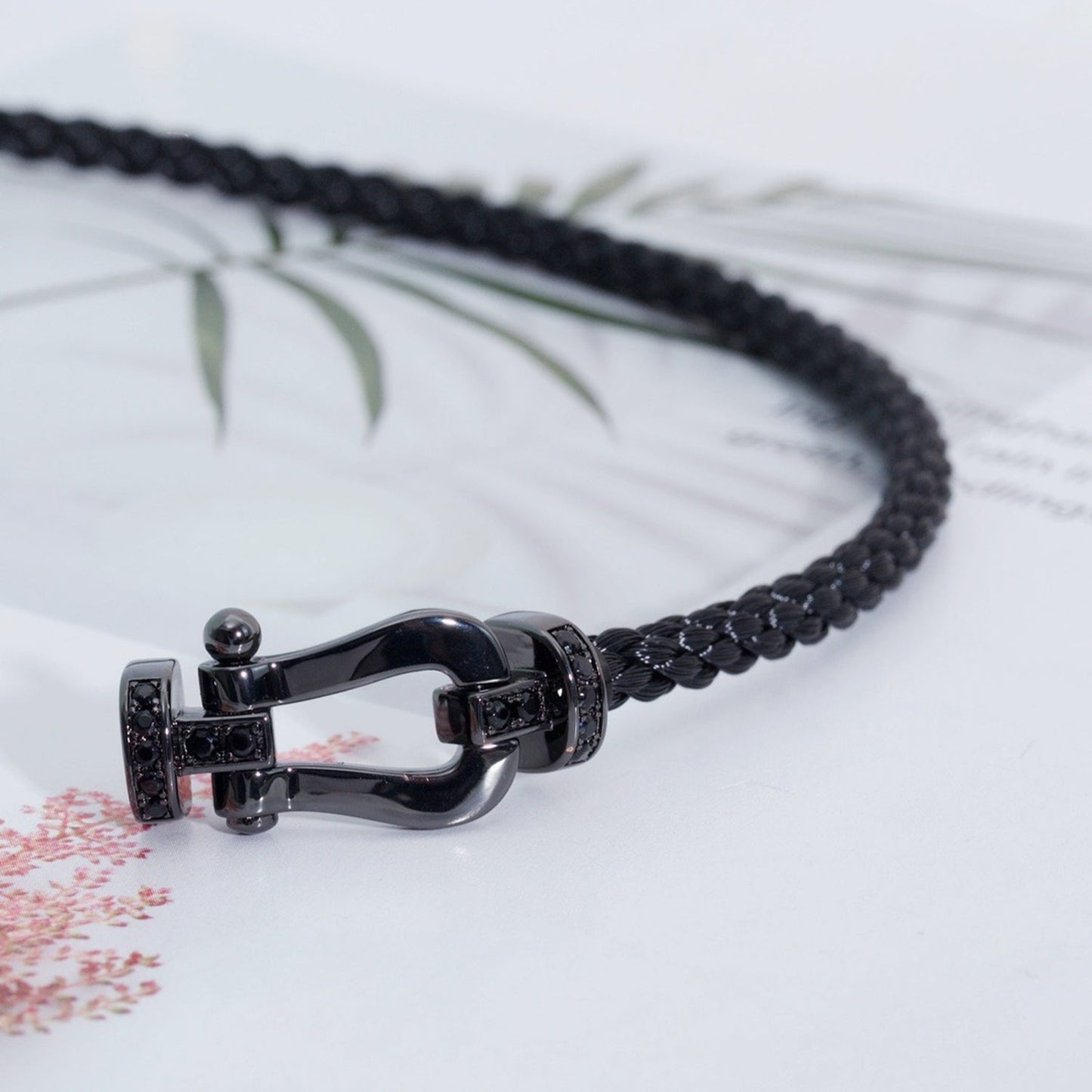 [Polaidi Jewelry]FORCE LARGE SERIES HORSESHOE BLACK SAMURAI BRACELET