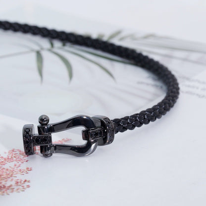 [Polaidi Jewelry]FORCE LARGE SERIES HORSESHOE BLACK SAMURAI BRACELET
