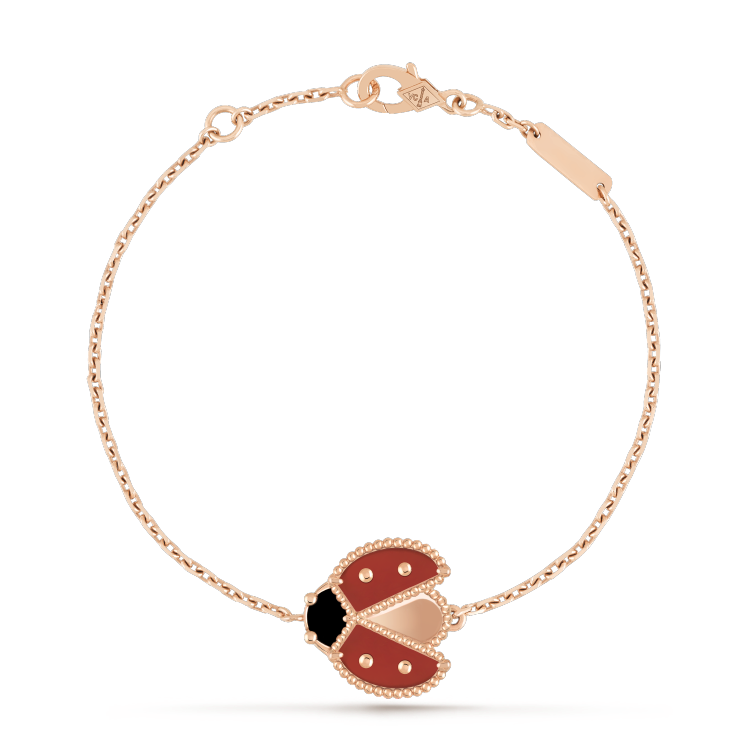 [：Polaidi Jewelry]ラッキー スプリング 1モチーフ ピンクゴールド ブレスレット