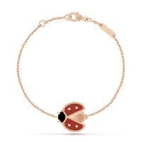 [Perlaura Jewelry ]LUCKY SPRING 1 MOTIF PINK GOLD BRACELET
