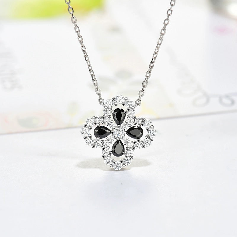 [：Polaidi Jewelry]ループネックレス フルモチーフダイヤモンド 16MM マルチカラー