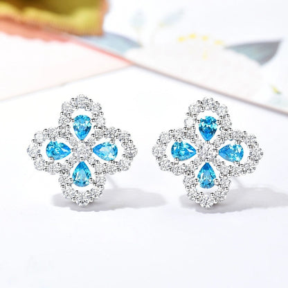 [：Polaidi Jewelry]LOOP EARRINGS FULL MOTIF DIAMOND 16MM