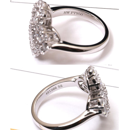 [：Polaidi Jewelry]ループリング フルモチーフ ダイヤモンド 16mm シルバー