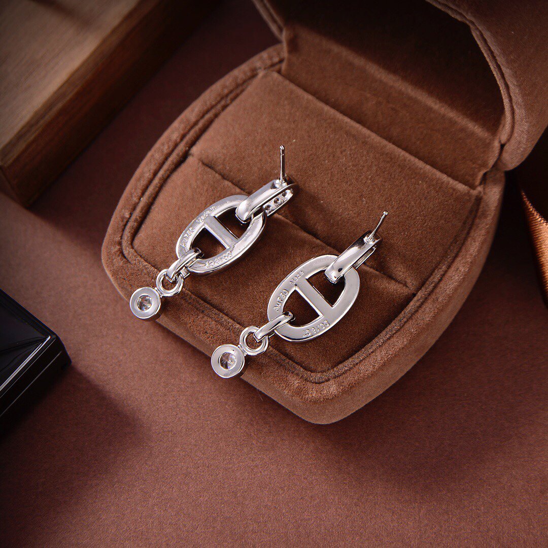 [Polaidi Jewelry]HM CHAINE DIAMOND EARRINGS