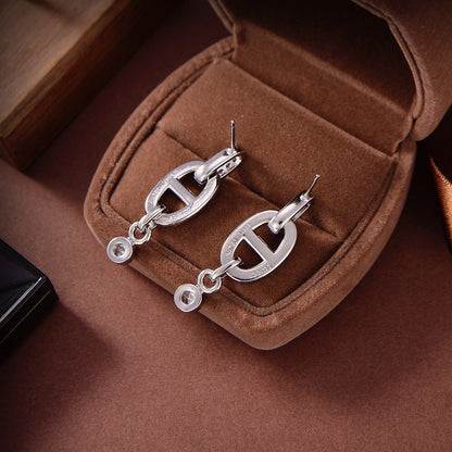 [Polaidi Jewelry]HM CHAINE DIAMOND EARRINGS