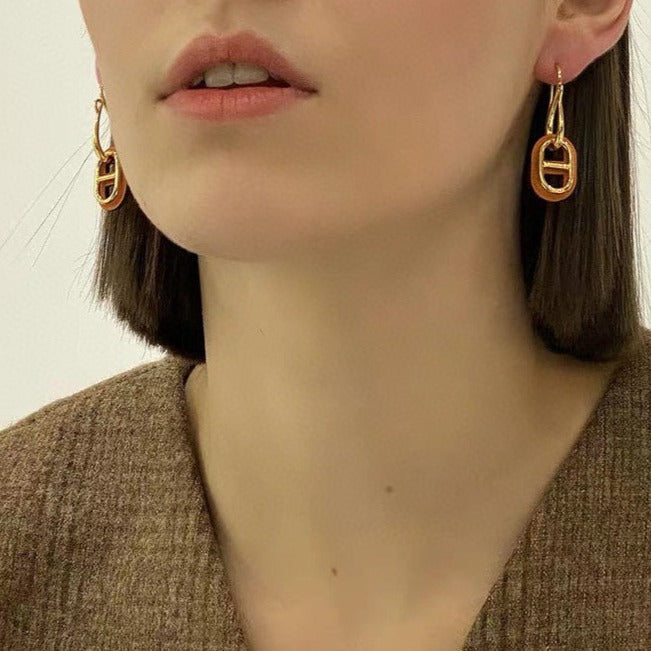 [：Polaidi Jewelry]HM O'MAILLON GOLD EARRINGS