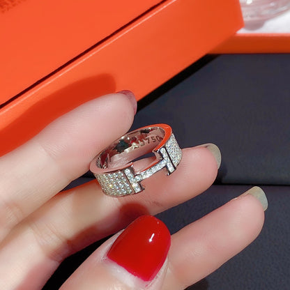 [：Polaidi Jewelry]H RING FULL DIAMOND