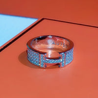 [Perlaura Jewelry] H-RING MIT VOLLEN DIAMANTEN