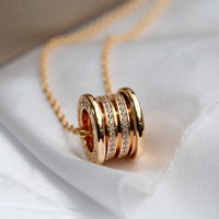 [Perlaura Jewelry ]ZERO 1 PINK GOLD DIAMOND NECKLACE