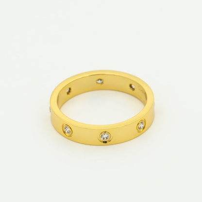 [：Polaidi Jewelry]LOVE RING 3.6MM 8 DIAMONDS