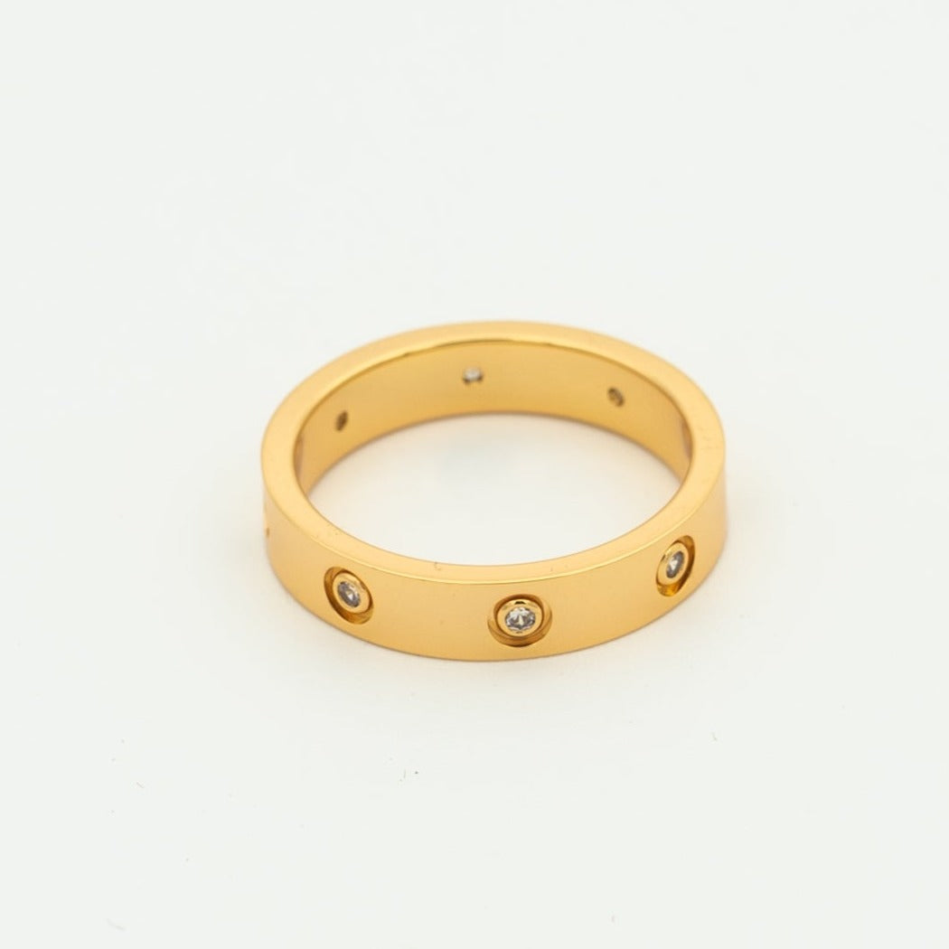 [Polaidi Jewelry]LOVE RING 3.6MM 8 DIAMONDS