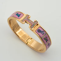 [Perlaura Jewelry ]H PINK GOLD BRACELET PINK CERAMIC