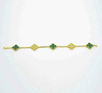 [Polaidi Jewelry] CLOVER 5 MOTIF マラカイトブレスレットコレクション