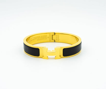 [Polaidi Jewelry]H BLACK BRACELET