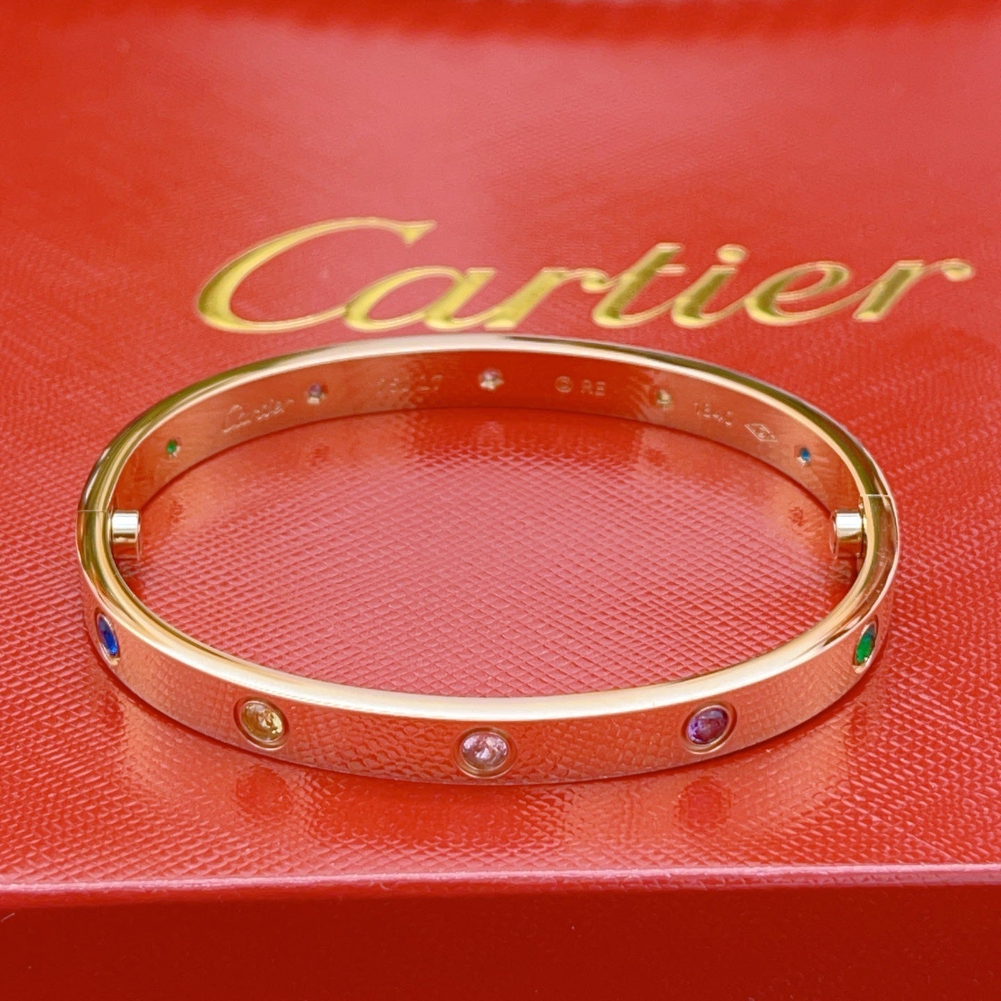 [Polaidi Jewelry]2026 RAINBOW LOVE BRACELET 6.1MM  10 DIAMONDS
